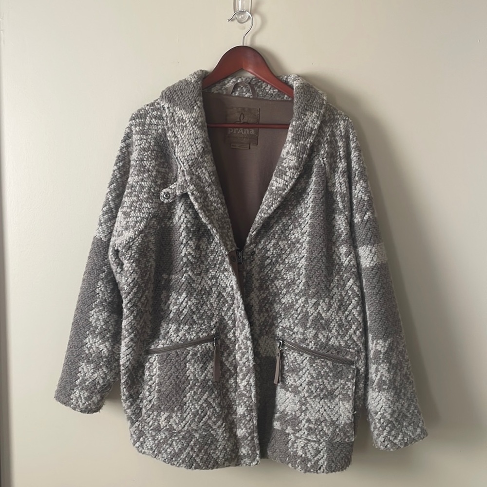 Women’s prAna Shawl Collar Sweater Jacket Size Medium